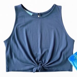 Lucy Love Kids Gray "Backstage Tie Tee" Top Size Large New With Tag!